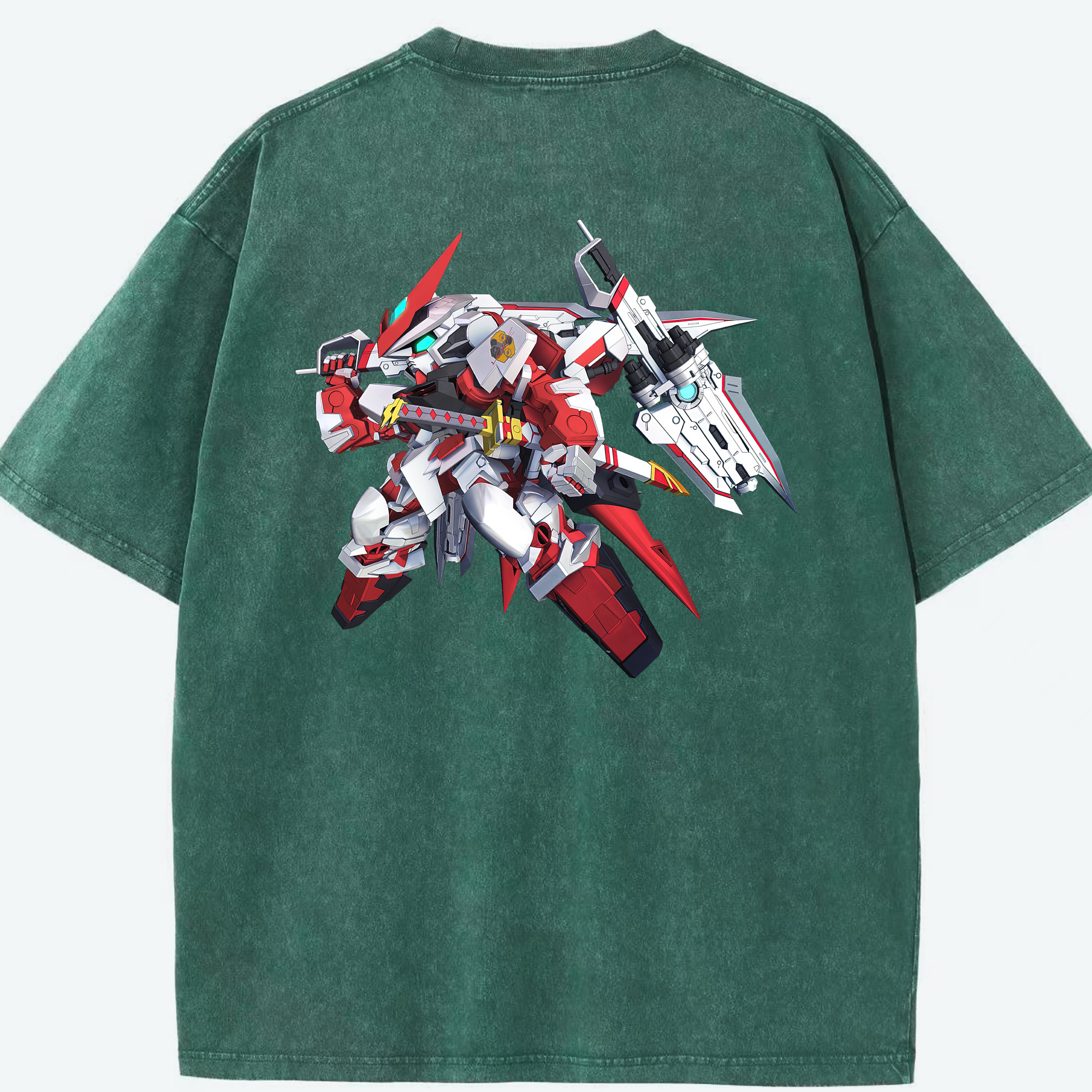 （画像用） 機動戦士ガンダム Mobile Suit Gundam 綿100% ヴィンテージ風 半袖Tシャツ（背面プリント）